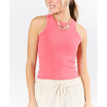 Women's lightweight full coverage sports tank fitted sleeveless top