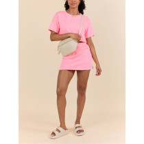 Women's short sleeve cotton cropped t shirts with pockets