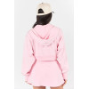 Women's relaxed fit cropped hooded cotton jackets