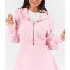 Women's relaxed fit cropped hooded cotton jackets