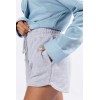 Women's elastic waist lounge shorts with side pockets