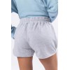 Women's elastic waist lounge shorts with side pockets