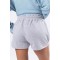 Women's elastic waist lounge shorts with side pockets
