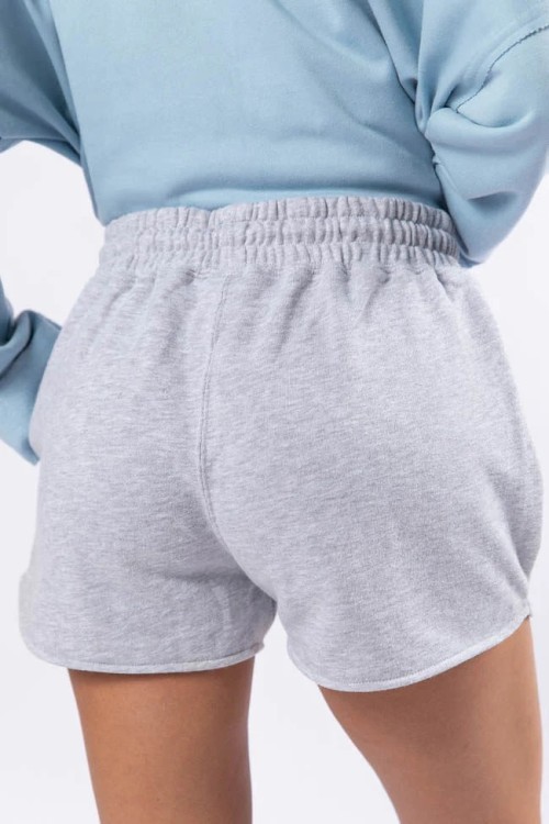 Women's elastic waist lounge shorts with side pockets