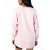 Women's crew neck pullovers relaxed fit brushed sweatshirts