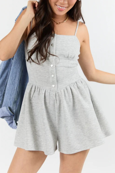Women's new lounge rompers with adjustable straps cozy fit athleisure short jumpsuits