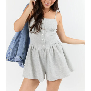Women's new lounge rompers with adjustable straps cozy fit athleisure short jumpsuits