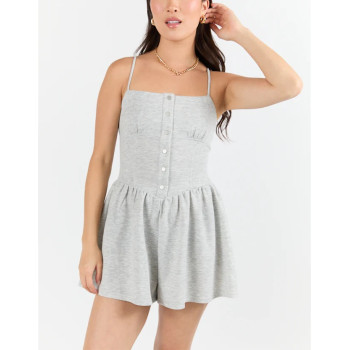 Women's new lounge rompers with adjustable straps cozy fit athleisure short jumpsuits