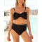 Women's adjustable strap bow bikini top with padding