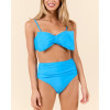 Women's adjustable strap bow bikini top with padding