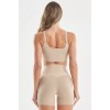 Buttery soft scoop neck padded sports bra classic light support yoga crop