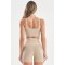 Buttery soft scoop neck padded sports bra classic light support yoga crop