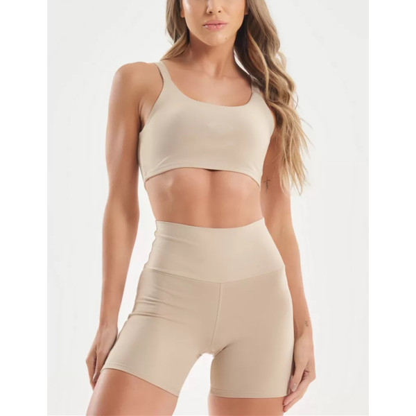 Buttery soft scoop neck padded sports bra classic light support yoga crop