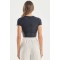 Women's short sleeve cropped t shirts lightweight slim fit sports tee