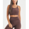 Women's light support padded sports bra with adjustable straps