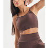 Women's light support padded sports bra with adjustable straps