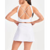 Women's color block back cross sports bra contrast trim fashionable sleeveless crop top