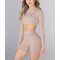 Women's long sleeve padded gym crop top lightweight hollow back sports tees
