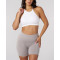 Women's halter adjustable sports bra sleeveless supportive back cross crop top