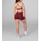 Scoop neck back cross sports bra with removable padding versatile adjustable strap gym top