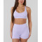 Women's strappy back medium support sports bra with removable paddings