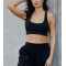 Women's basic style supportive racerback sports bra