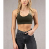 Women's basic style supportive racerback sports bra