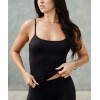 Buttery soft scoop neck padded tank basic style sleeveless sports crop with adjustable straps