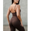Buttery soft scoop neck padded tank basic style sleeveless sports crop with adjustable straps