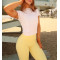 Women's cap sleeve flattering sports tees crew neck everyday cotton t shirts