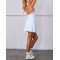 Women's buttery soft halter dress with removable paddings backless flowy tennis dress