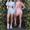 High waist no front seam biker shorts butt lifting yoga shorts