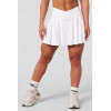 Women's two in one crossover tennis skirts athleiture pleated skirts with built in shorts