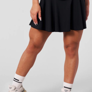 Women's two in one crossover tennis skirts athleiture pleated skirts with built in shorts