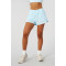 Women's elstic waist double layer sports shorts with built in shorts breathable running shorts with phone pockets