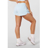 Women's elstic waist double layer sports shorts with built in shorts breathable running shorts with phone pockets