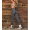 Women's seamless front rise compressive fitness leggings butt lift full length yoga leggings