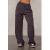 Women's cotton fleece wide leg pocket sweatpansts