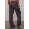 Women's cotton fleece wide leg pocket sweatpansts