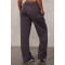 Women's cotton fleece wide leg pocket sweatpansts