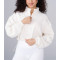 Women's stand collar full zip crop jackets with adjustable hem