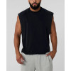 Men's 100% cotton oversized fit muscle tank fashionable acid wash fitness tank