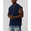 Men's 100% cotton oversized fit muscle tank fashionable acid wash fitness tank