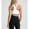 Women's high neck padded racerback sleeveless crop top supportive sports bra