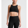 Women's high neck padded racerback sleeveless crop top supportive sports bra