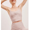 Women's ruched sports tank with adjustable straps full coverage u back sleeveless crop