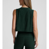 Light weight sleeveless crop top relaxed fit cotton tank