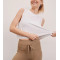 Light weight sleeveless crop top relaxed fit cotton tank