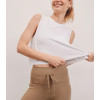 Light weight sleeveless crop top relaxed fit cotton tank