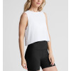 Light weight sleeveless crop top relaxed fit cotton tank